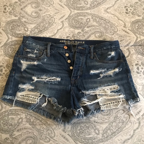 American Eagle Outfitters Pants - American Eagle hi-rise denim shorts